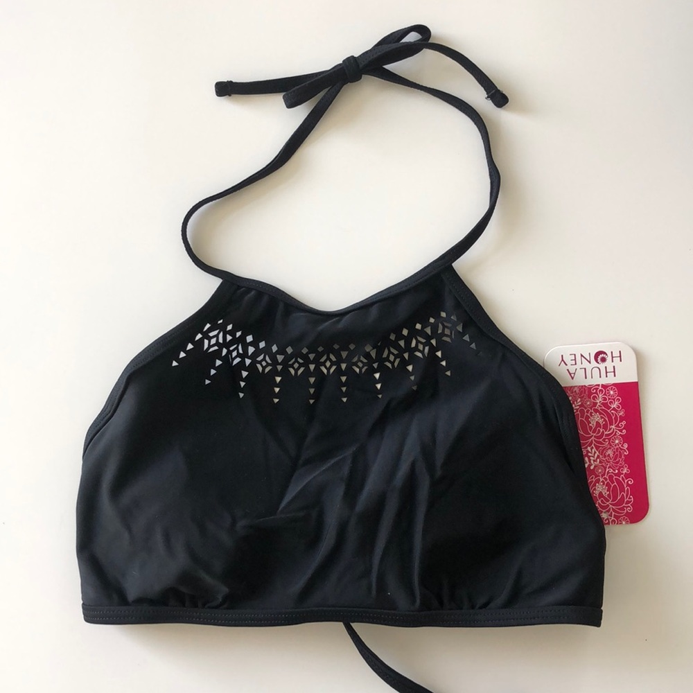 Hula honey high neck bikini top